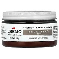 Cremo, Premium Barber Grade Sculpting Clay, High Hold &amp; Matte Finish, 4 oz (113 g)