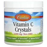 Carlson, Vitamin C Crystals, 2,000 mg, 6 oz (170 g)