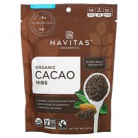 Navitas Organics, Дробленые органические какао-бобы, 227 г (8 унций)