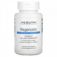 Yeouth, Regenotin, улучшенный источник коллагена, 60 вегетарианских капсул