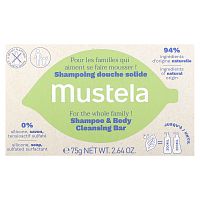 Mustela, Шампунь и мыло для очищения тела, без отдушек, 75 г (2,64 унции)