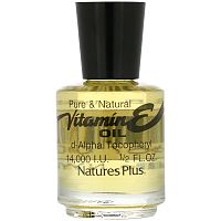 Nature's Plus, Масло с витамином Е, 14,000 IU, 1/2 жидких унций