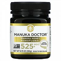 Manuka Doctor, Монофлерный мед манука, MGO 525+, 250 г (8,75 унции)