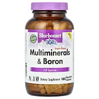 Bluebonnet Nutrition, Multiminerals &amp; Boron, Iron-Free, 180 Vegetable Capsules