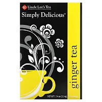 Uncle Lee&#x27;s Tea, Simply Delicious, Ginger Tea , 18 Tea Bags, 1.14 oz (32.4 g)