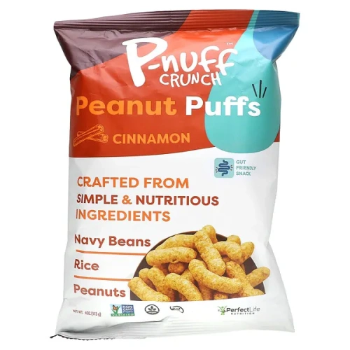 P-Nuff, Crunch, Peanut Puffs, Cinnamon, 4 oz (113 g)