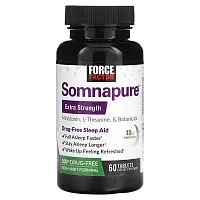 Force Factor, Somnapure Extra Strength Melatonin, L-Theanine, &amp; Botanicals, 60 Tablets