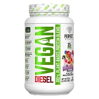 PERFECT Sports, Diesel, Vegan, 100% Plant-Based Protein Blend, Very Berry Splash, 1.5 lb (700 g)