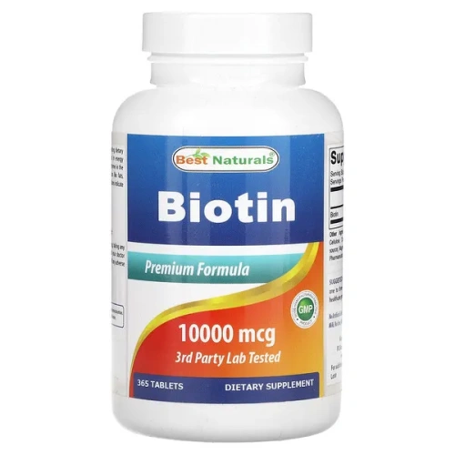 Best Naturals, Biotin, 10,000 mcg, 365 Tablets