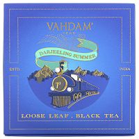 Vahdam Teas, рассыпной черный чай, летний Дарджилинг, подарочный набор, 1 жестяная банка