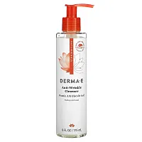 DERMA E, Anti-Wrinkle Cleanser, Vitamin A &amp; Glycolic Acid, 6 fl oz (175 ml)