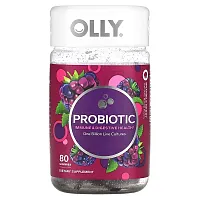 OLLY, Probiotic, Bramble Berry, 1 Billion Live Cultures, 80 Gummies