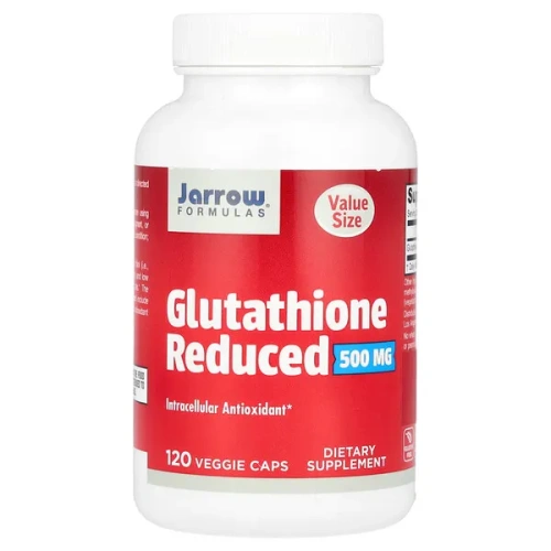 Jarrow Formulas, Glutathione Reduced, 500 mg, 120 Veggie Caps