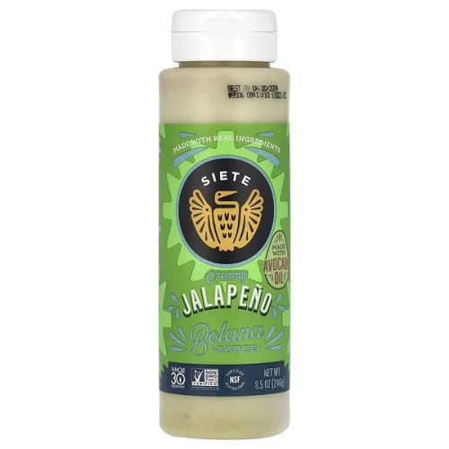 Siete, Creamy Jalapeno Botana Sauce, 8.5 oz (246 g)