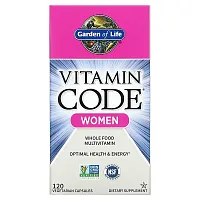 Garden of Life, Vitamin Code, Whole Food Multivitamin for Women, 120 Vegetarian Capsules