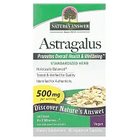 Nature&#x27;s Answer, Astragalus, 500 mg, 60 Vegetarian Capsules