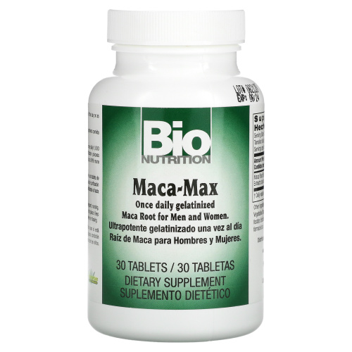 Bio Nutrition, Maca-Max, для мужчин и женщин, 30 таблеток фото 3