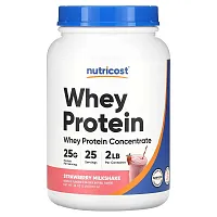 Nutricost, Whey Protein Concentrate, Strawberry Milkshake, 2 lb (907 g)