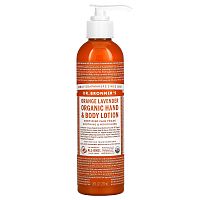 Dr. Bronner's, Органический лосьон для рук и тела, апельсин и лаванда, 237 мл (8 жидк. Унций)