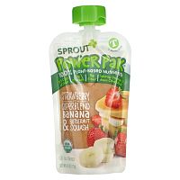 Sprout Organic, Power Pak, от 12 месяцев и старше, клубника с суперсмесью из банана и мускатной тыквы, 113 г (4,0 унции)