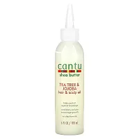 Cantu, Shea Butter, Tea Tree &amp; Jojoba Hair &amp; Scalp Oil, 6 fl oz (180 ml)