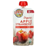 Earth&#x27;s Best, Organic Baby Food Puree, 6+ Months, Apple Strawberry, 4 oz (113 g)