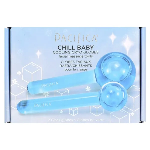 Pacifica, Chill Baby, Cooling Cryo Globe, 2 Glass Globes