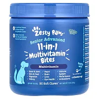 Zesty Paws, Senior Advanced, 11-in-1 Multivitamin Bites, For Dogs, Chicken, 90 Soft Chews, 11.1 oz (315 g)