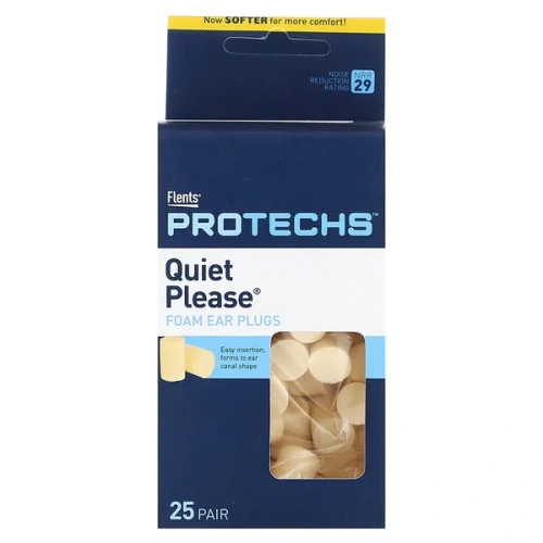 Flents, Protechs, Quiet Please, Foam Ear Plugs, 25 Pair