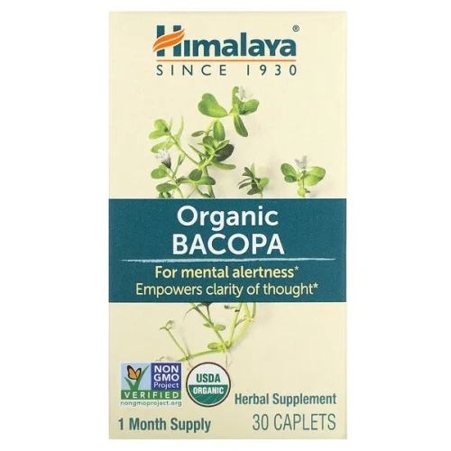 Himalaya, Organic Bacopa, 30 Caplets