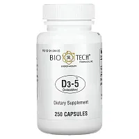 Bio Tech Pharmacal, D3-5 Cholecalciferol, 250 Capsules