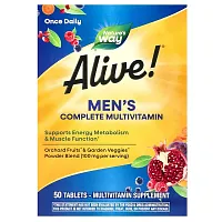 Nature&#x27;s Way, Alive!, Men&#x27;s Complete Multivitamin, 50 Tablets