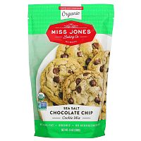 Miss Jones Baking Co, Органическая смесь для печенья, морская соль и шоколадная крошка, 369 г (13 унций)