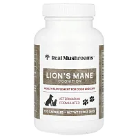 Real Mushrooms, Lion&#x27;s Mane, For Dogs and Cats, 120 Capsules, 2.12 oz (60 g)