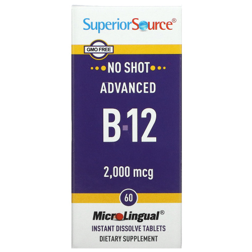 Superior Source, Улучшенный витамин B12, 2000 мкг, 60 таблеток