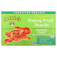 Annie's Homegrown, Organic Bunny Fruit Snacks, тропическое лакомство, 5 пакетиков по 23 г (0,8 унции) каждый