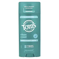 Tom&#x27;s of Maine, Aluminum Free Deodorant, Clean Coast, 3.25 oz (92 g)