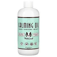 Natural Dog Company, Calming Oil, For Dogs, All Ages, Peanut Butter &amp; Bacon, 16 fl oz (473 ml)