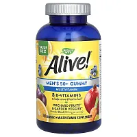 Nature&#x27;s Way, Alive! Men&#x27;s 50+ Gummy Multivitamin, 150 Gummies