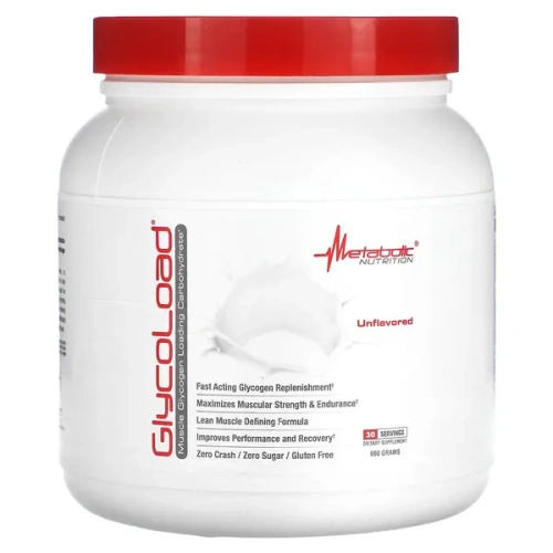 Metabolic Nutrition, GlycoLoad, Unflavored, 600 g