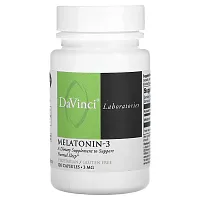 DaVinci Laboratories of Vermont, Melatonin-3, 3 mg, 120 Capsules