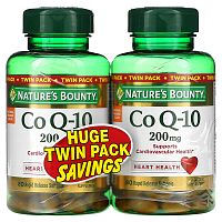 Nature&#x27;s Bounty, Co Q-10, Twin Pack, 200 mg, 2 Bottles, 80 Rapid Release Softgels Each