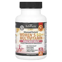 BioSchwartz, Women&#x27;s 50+ Multivitamin, 60 Veggie Caps