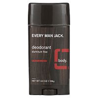 Every Man Jack, Дезодорант, без алюминия, кедр, 85 г (3 унции)