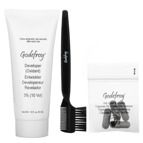 Godefroy, 28 Day Touch Ups, Natural Black, 4 Application Kit фото 3