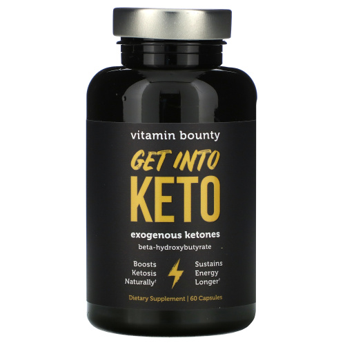 Vitamin Bounty, Get Into Keto, экзогенные кетоны, 60 капсул фото 3