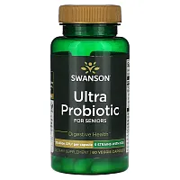 Swanson, Ultra Probiotic, For Seniors, 15 Billion CFU, 60 Veggie Capsules