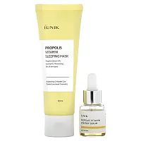 iUNIK, Propolis Edition Skin Care Set, Cream &amp; Mini Serum, 2 Piece Set