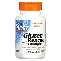 Doctor&#x27;s Best, Gluten Rescue with Glutalytic, 60 Veggie Caps