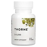 Thorne, D-5,000, 60 Capsules